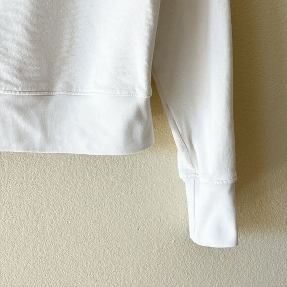 Anthropologie Sundry Semi Cropped Collared Quarter Zip Pullover - Picture 4 of 8